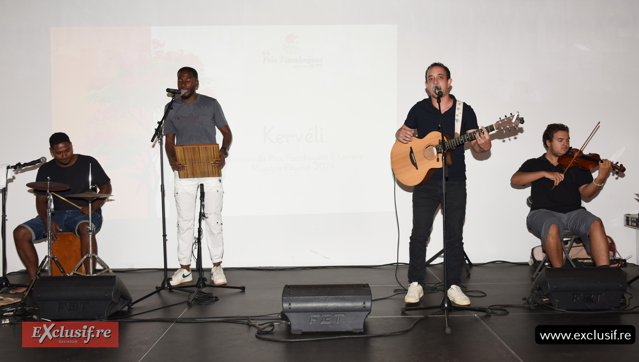 Le groupe Kervéli, vainqueur de Musique Réyoné 2024, a assuré un intermède musical
