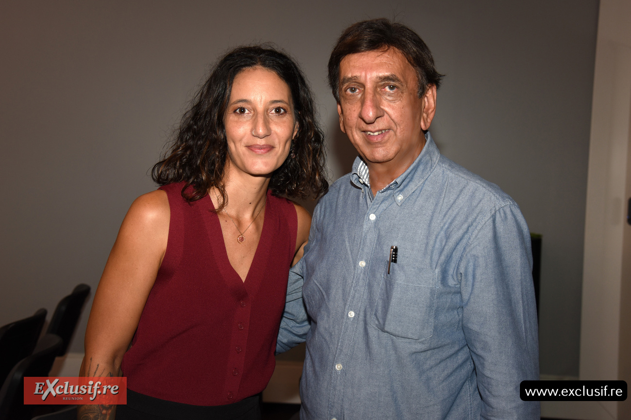 Wendy D’Eurveilher–Heidinger, cheffe de projet communication Mouvement E.Leclerc, et Aziz Patel, d'Exclusif.re