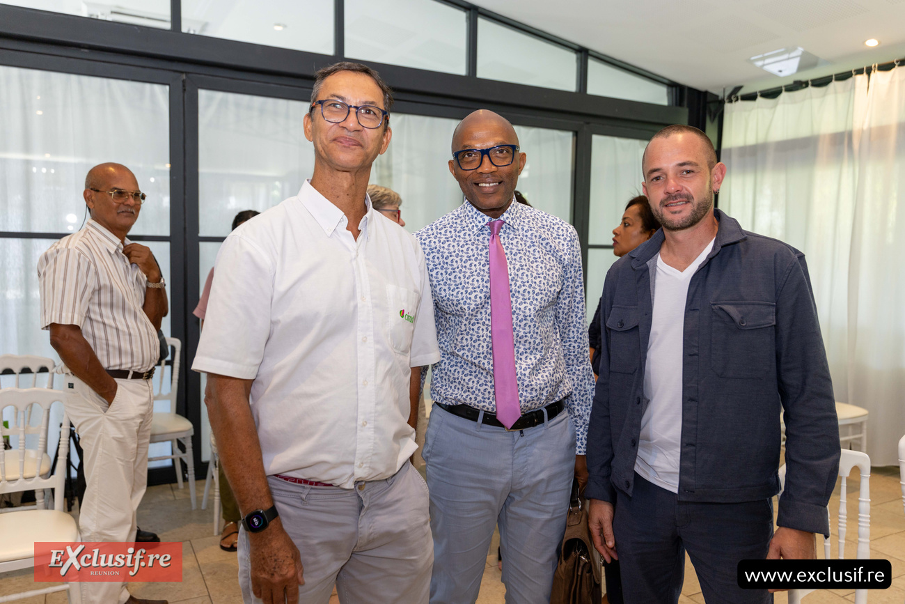 Joël Huat (CIRAD), Dr Fridor Funteu, et Florent Baret