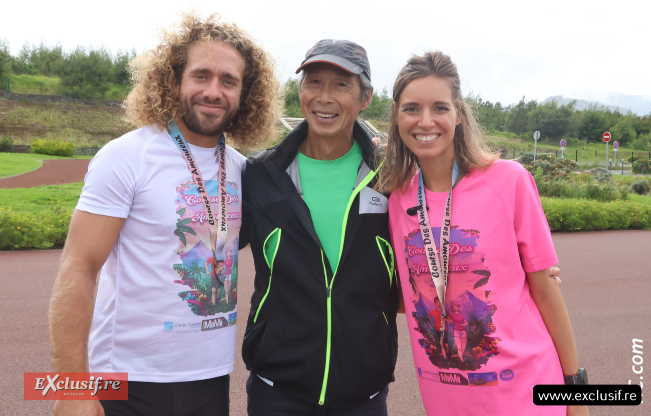 Clément et Marie, avec les félicitations du Philippe Laï Cheung Kit, médecin de la course