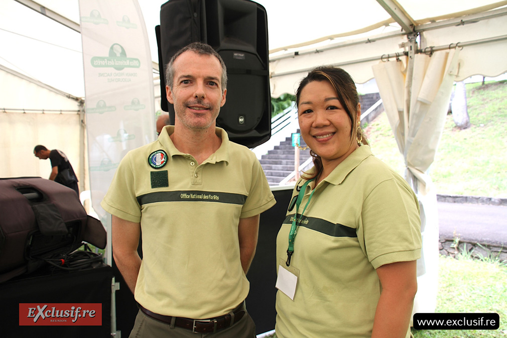 Benoît Loussier et Kelly Cheung Kivan Yeun, Responsable régionale de communication ONF