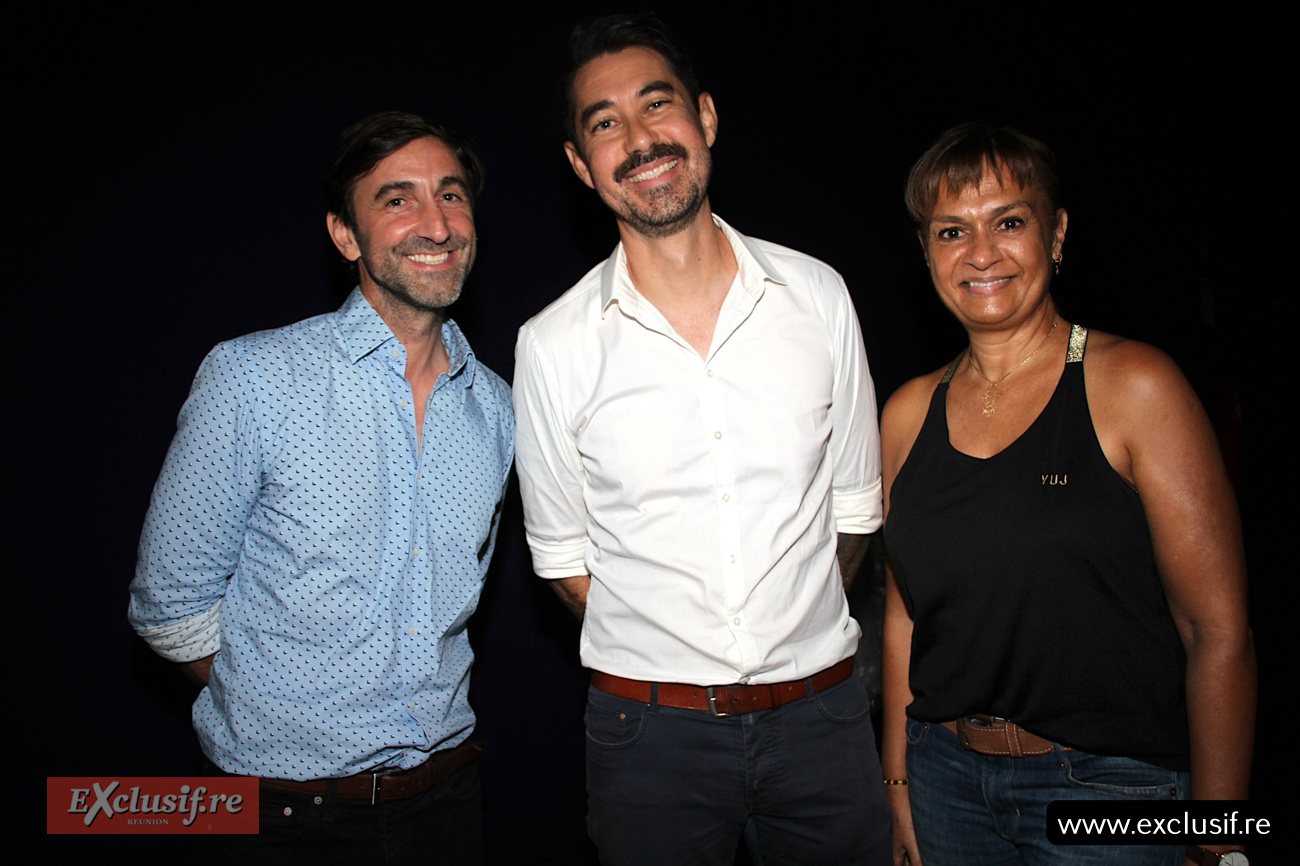 Charles Lauret, du service Communication, et Karine Hoarau, Responsable Communication Mayotte-Comores