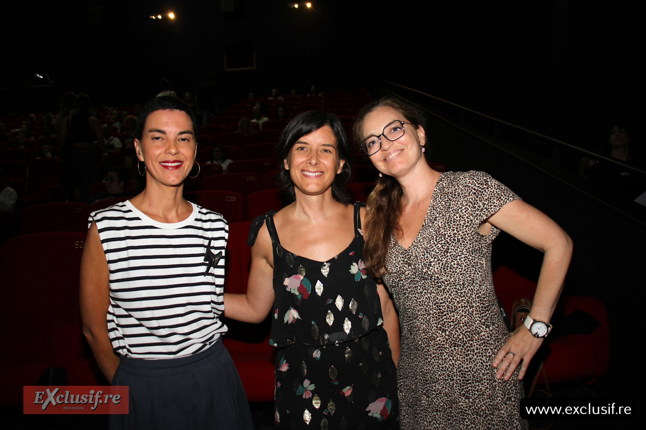 L'équipe Canal+ Réunion-Mayotte: Valérie Marianne, Directrice Communication et Coproduction, Léa Borgne, Directrice générale, et Samantha Reynaud