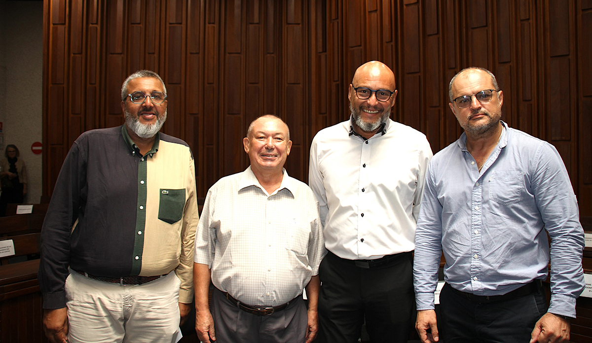 Haroun Gany, vice-président de la Chambre de Métiers de La Réunion, Pascal Plante, et Gérard Lebon, président de la CPME Réunion
