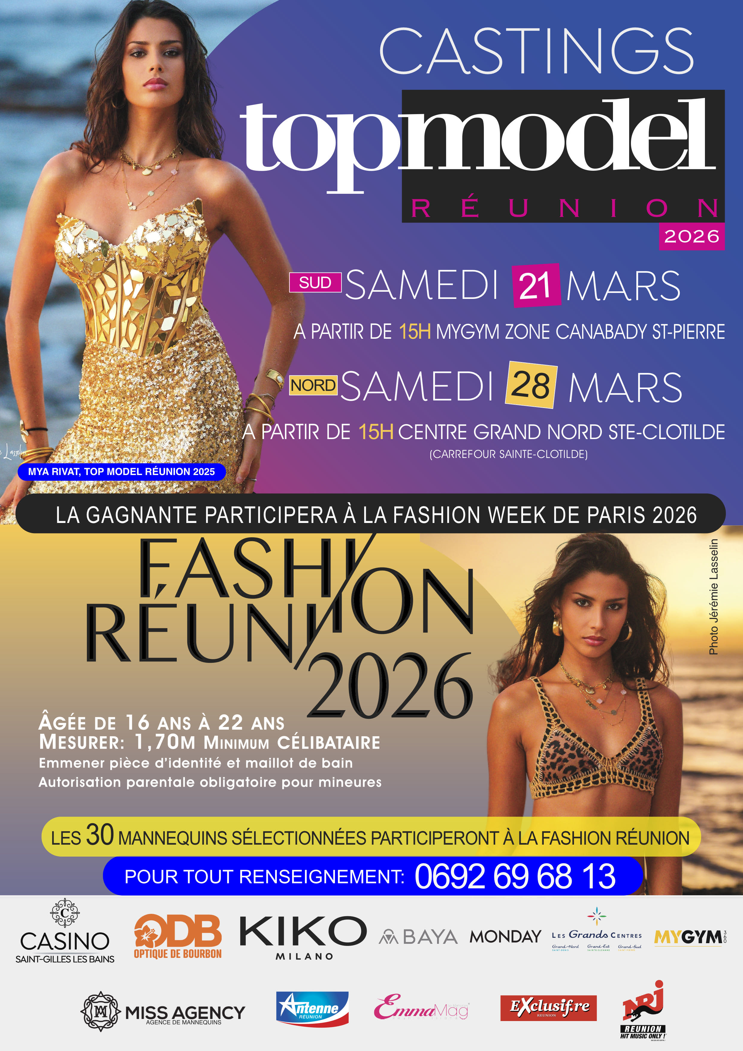 Top Model Réunion 2026: les castings débutent samedi 21 mars