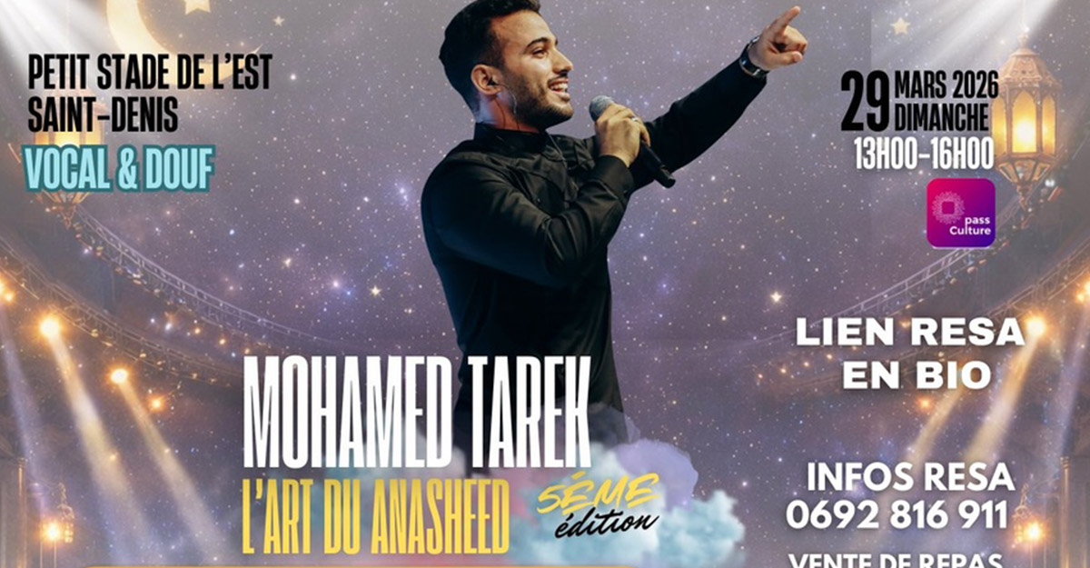 L’Art du Anasheed au Petit Stade de l'Est ce dimanche 29 mars