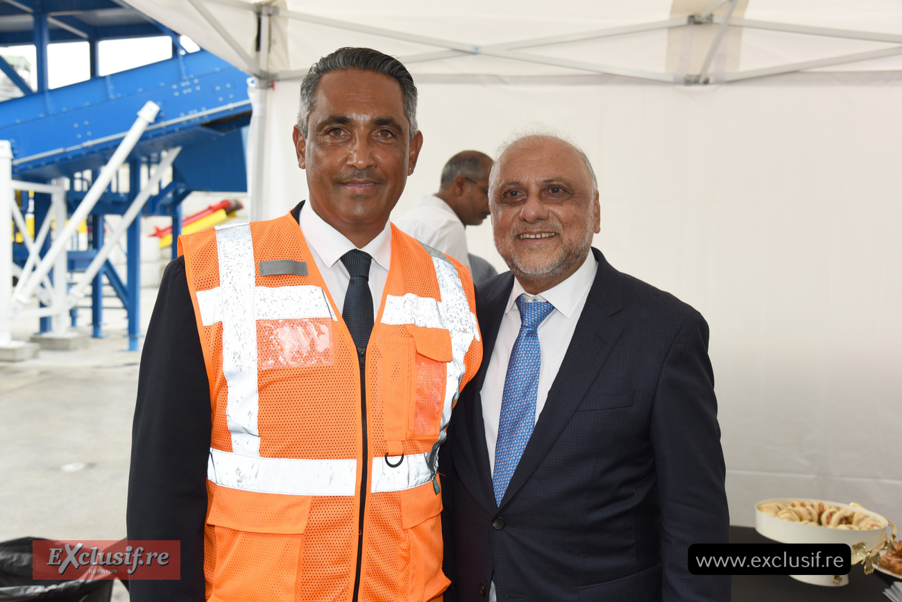 Jean-Louis Mussard, directeur du site de Saint-Louis, et Hosman Badat