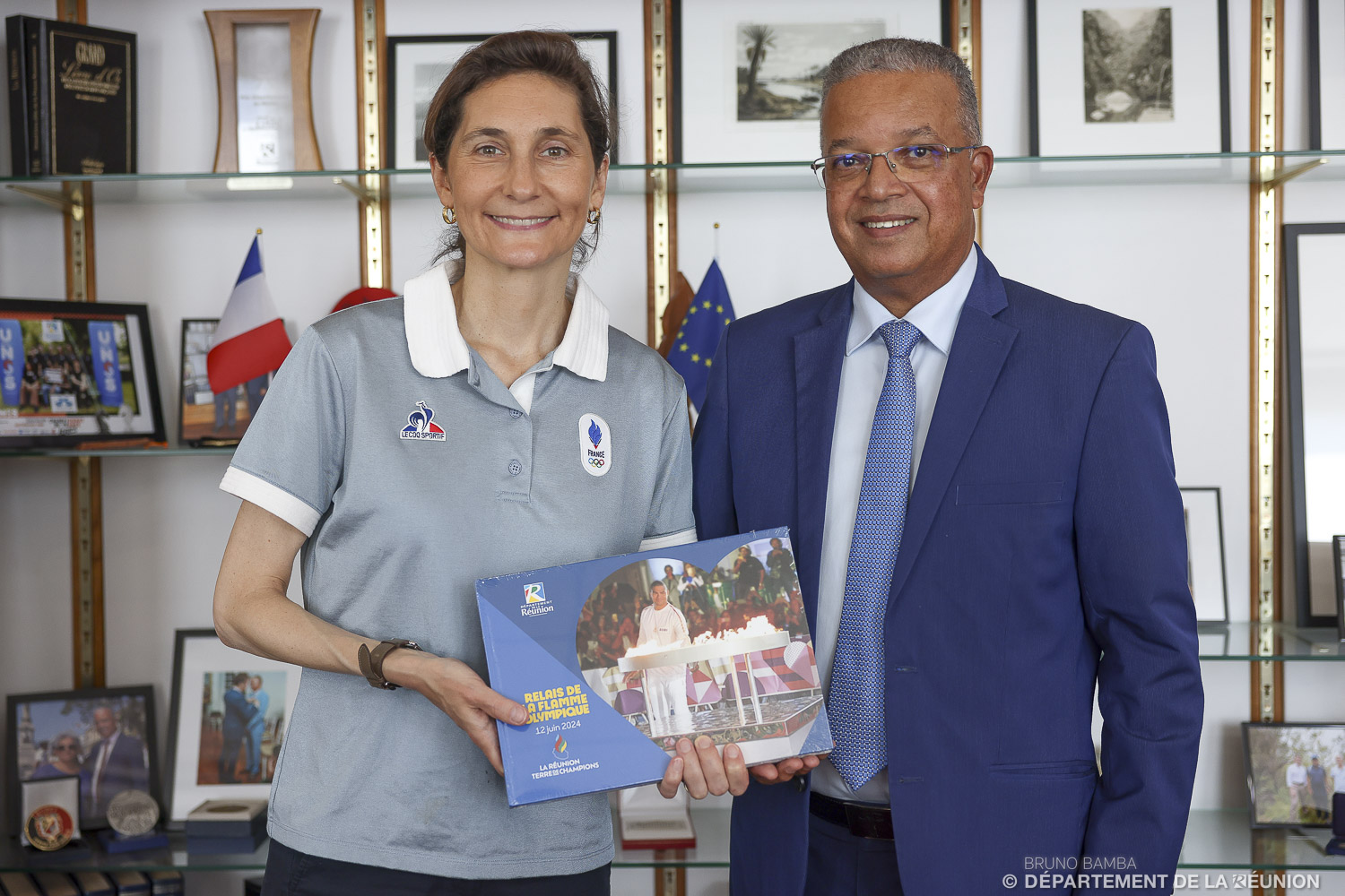 Amélie Oudéa-Castéra et Cyrille Melchior