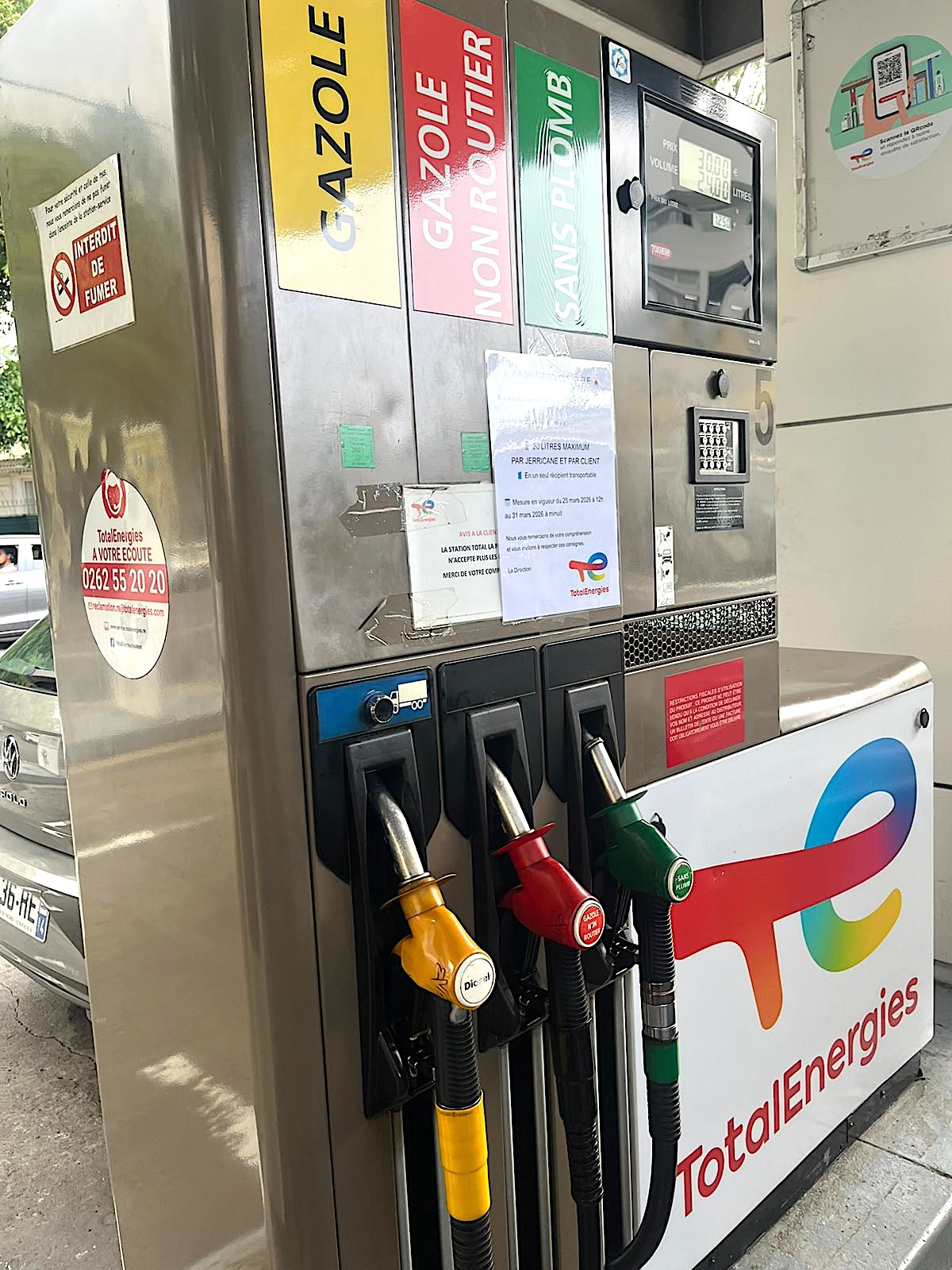 Baisse du sans-plomb, hausse du gazole