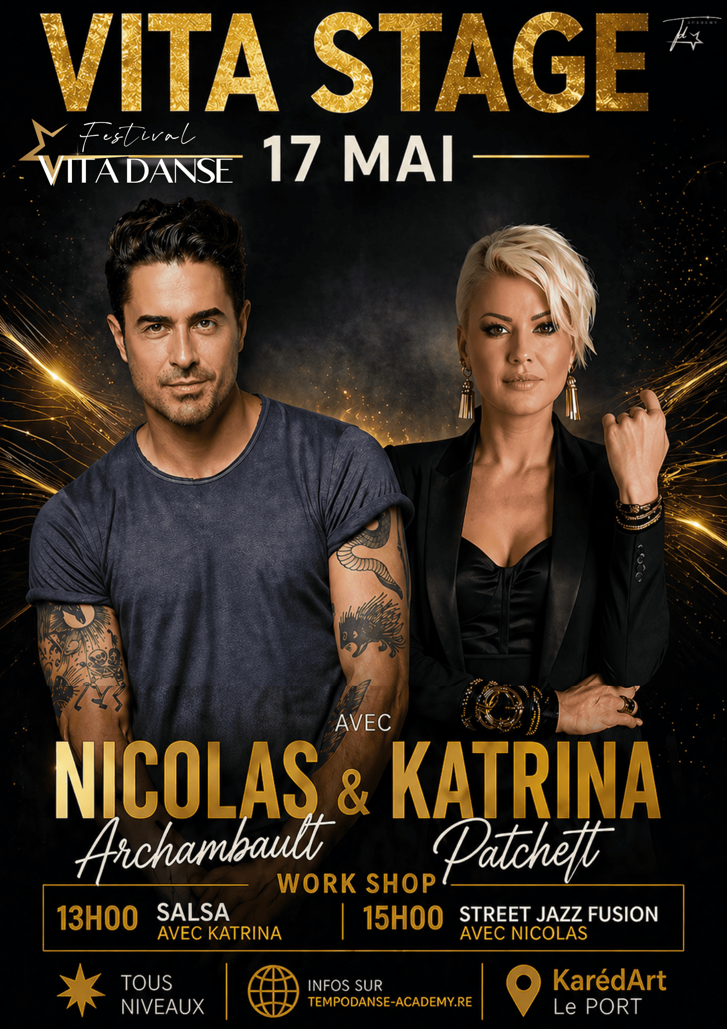 Festival Vita Danse du 14 au 17 mai: 2 guest-stars invitées, et 6 Stars Péi