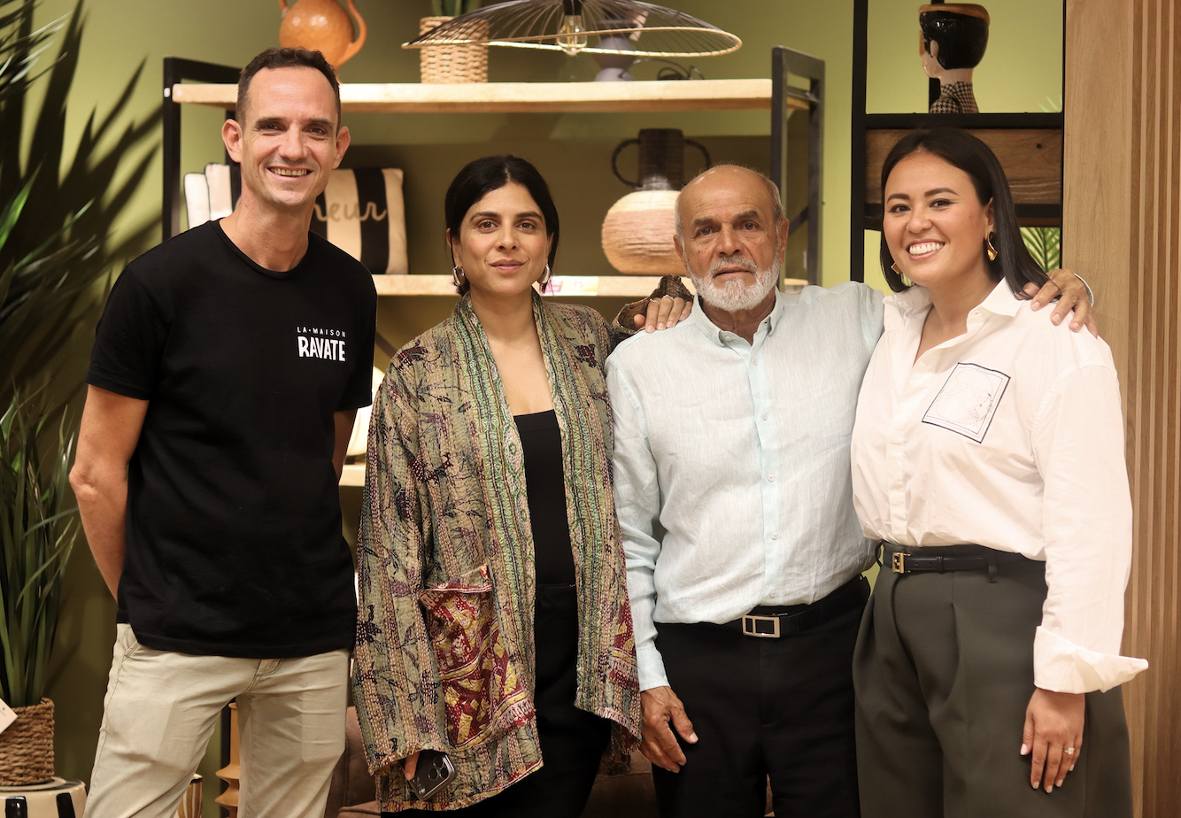 Olivier Le Baurdais, Aisha Ravate, Noor Ravate et Jessica Gonzales