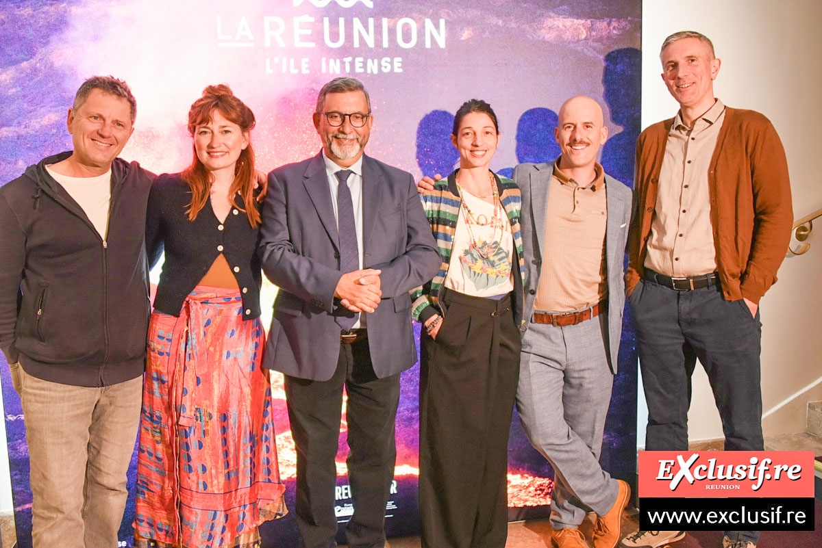 Patrick Lebreton en compagnie des acteurs