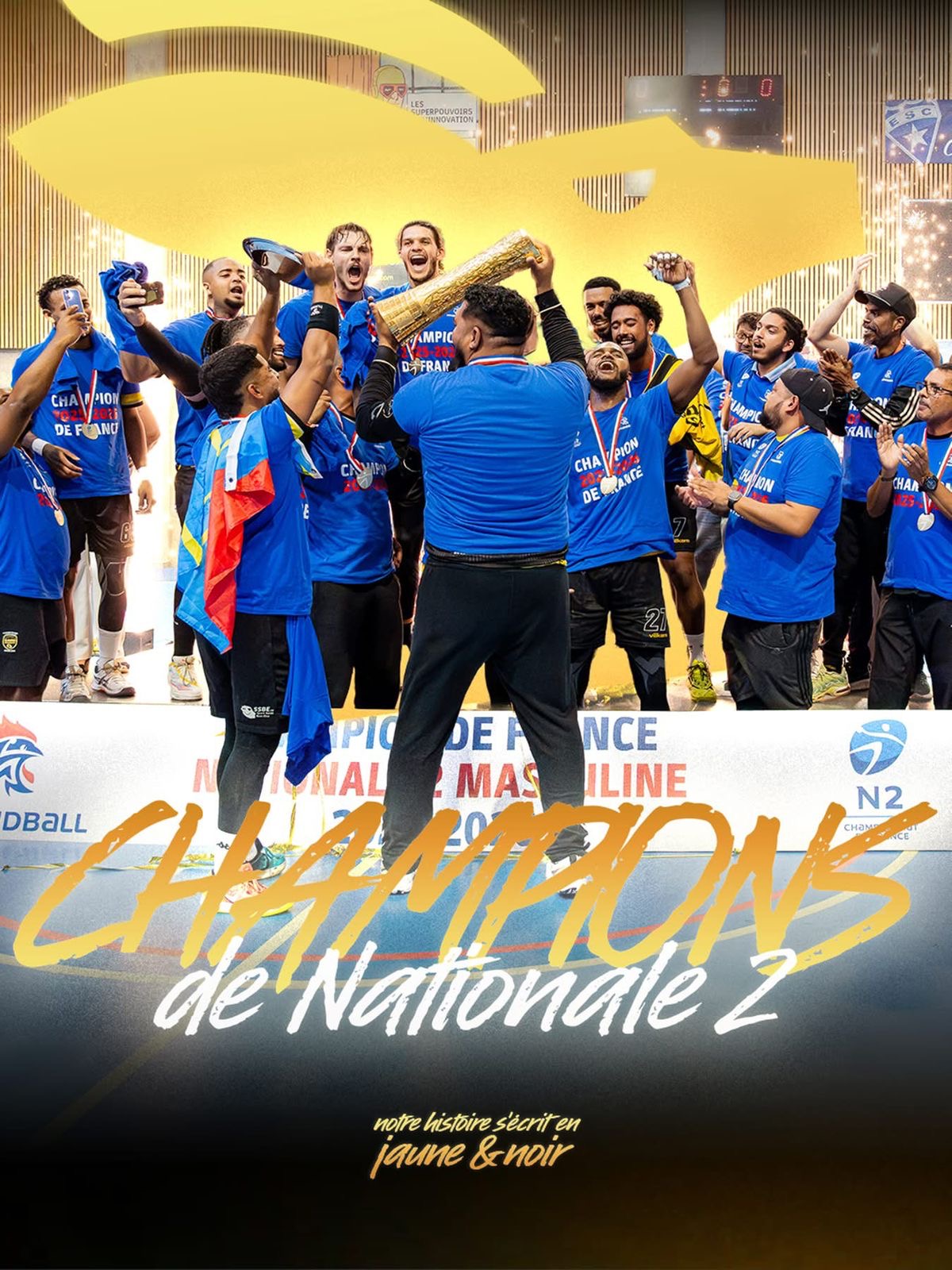 Champions de France oté! Une excellente performance du handball réunionnais