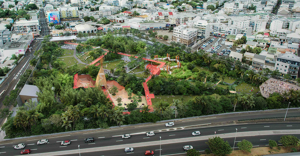 Dionypark est situé en plein centre de Saint-Denis