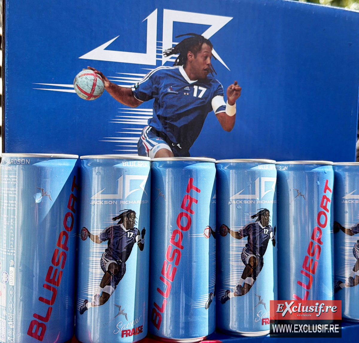 Bluesport JR, la nouvelle boisson à l'affégie de Jackson Richardson
