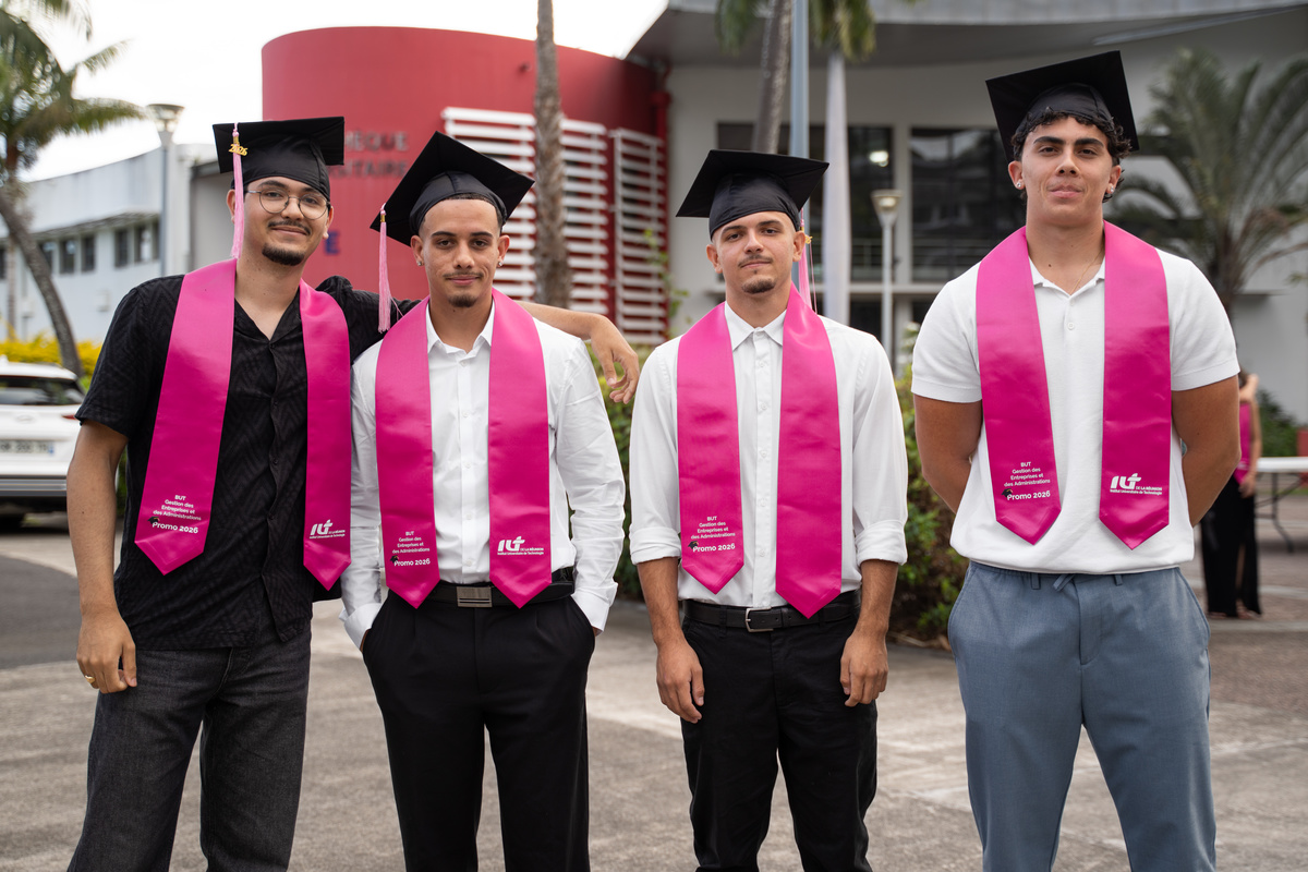 L’IUT Réunion célèbre ses 259 diplômés en Bachelor Universitaire de Technologie