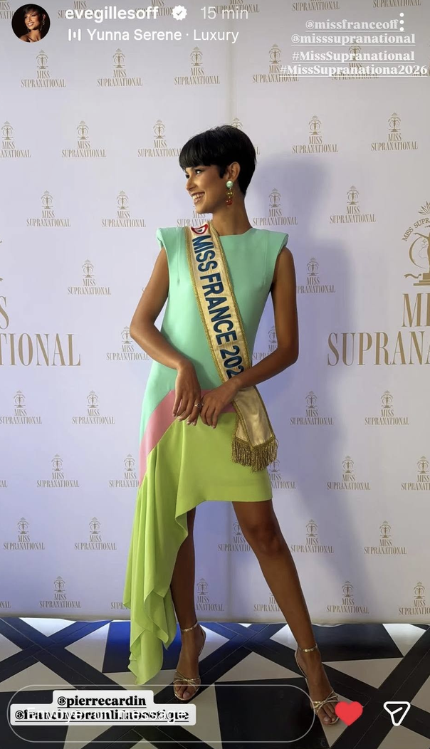 Eve Gilles, Miss France, participe à Miss Supranational: elle a gagné un titre!