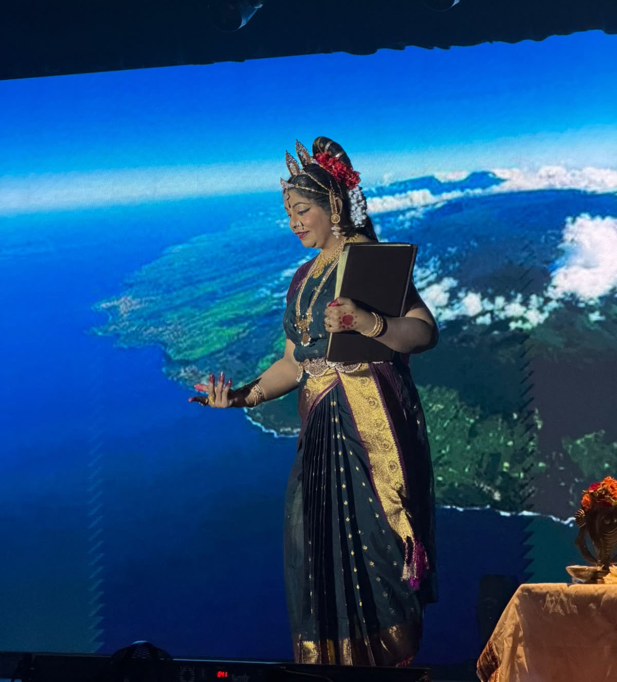Lynda Sellom, directrice artistique de l'association Natya Kalamani