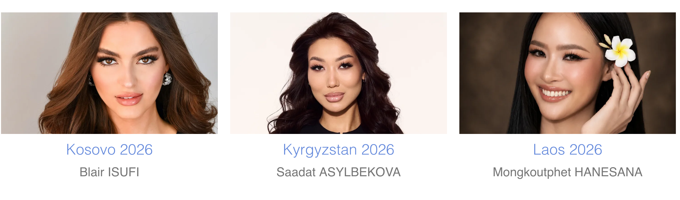 Miss Monde ce samedi 5 septembre au Vietnam: découvrez les 111 candidates