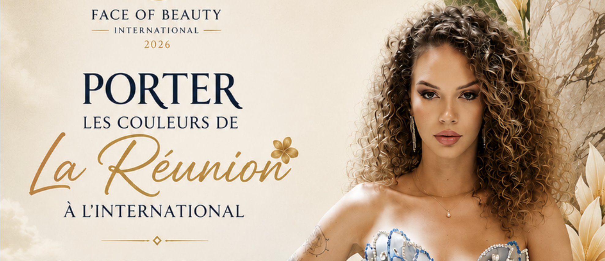 Dana Gross, une Réunionnaise au concours Face of Beauty International 2026