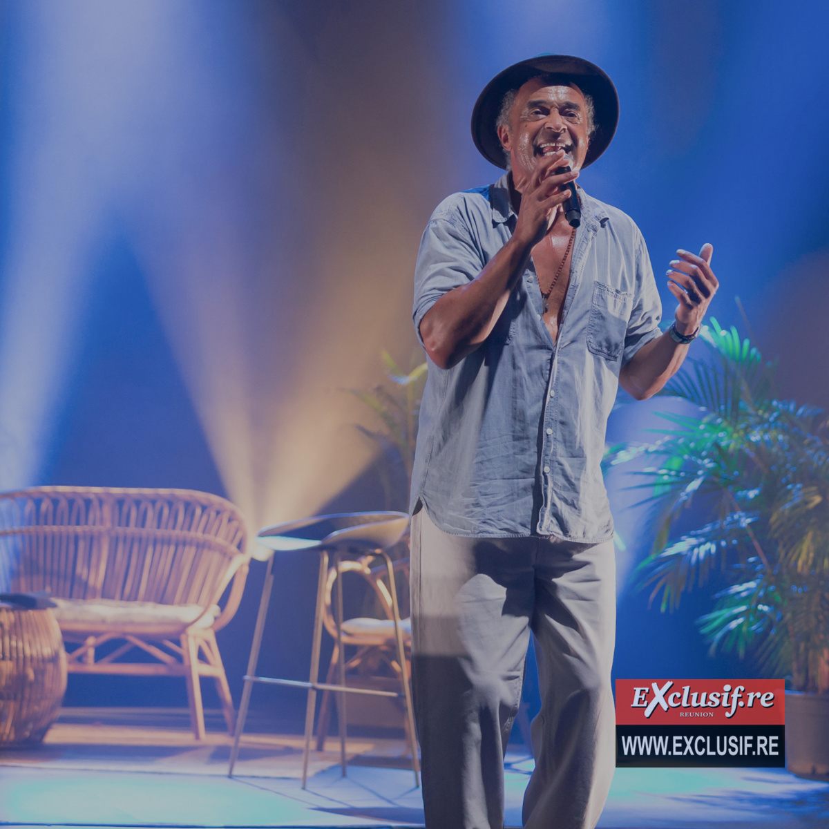 Concert de Yannick Noah au Téat Champ Fleuri: photos