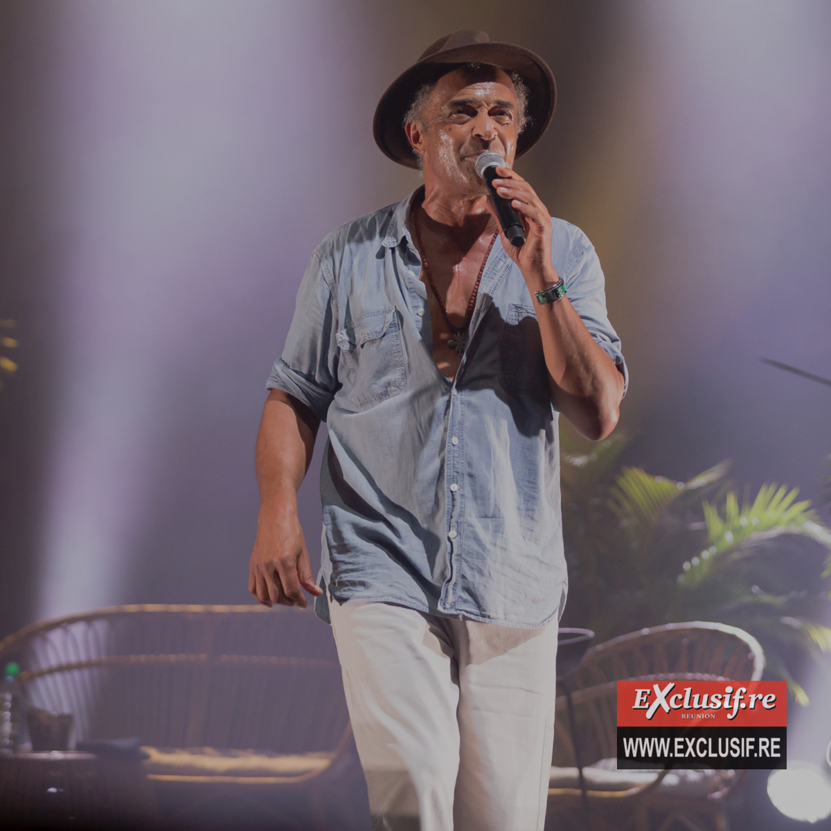 Concert de Yannick Noah au Téat Champ Fleuri: photos