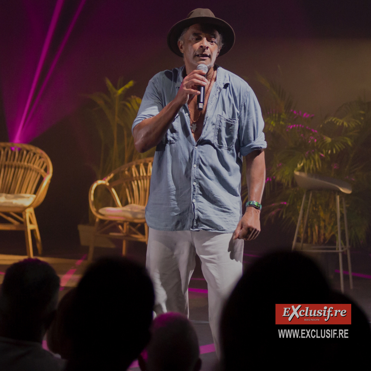 Concert de Yannick Noah au Téat Champ Fleuri: photos