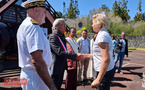 La Ministre déléguée du Tourisme Nathalie Delattre en visite à la Cité du Volcan