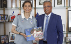 Sports: Amélie Oudéa-Castéra, présidente du CNOSF, en visite au Département