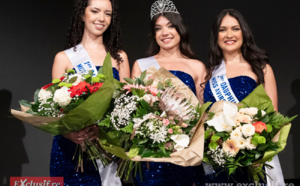 Candice Françoise, 1ère dauphine, Maïwenn Judith, Miss Avirons 2023, et Julie Jouglard, 2ème dauphine