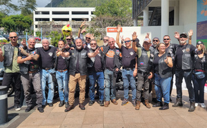 Les membres du Harley-Davidson Club AM&RICA 