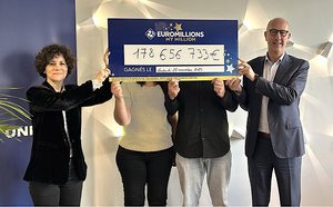 Euromillions: plus de 178 millions d'euros remportés par un couple en Alsace