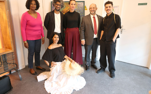 Eglantine Victorine, Sébastien Folin, Camille Calin, Stéphane Fouassin, et les artistes Anthony et Sonyta