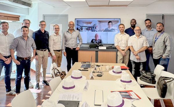 La Réunion Développement et Réunion THD avec les entreprises qui ont participé au Forum InCyber à leur retour de métropole