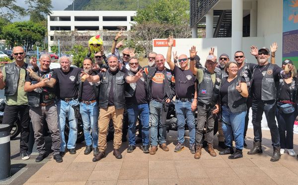 Les membres du Harley-Davidson Club AM&RICA 