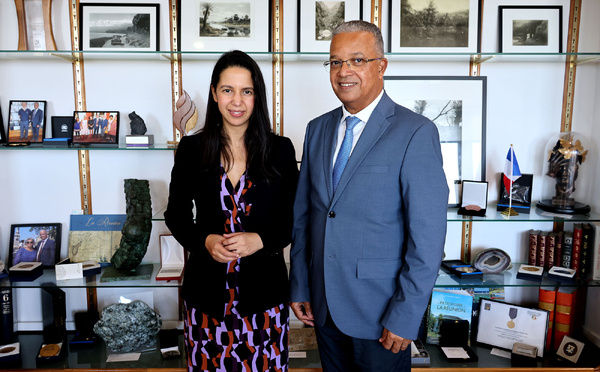 La Ministre des Outre-mer, Naïma Moutchou en visite au Département