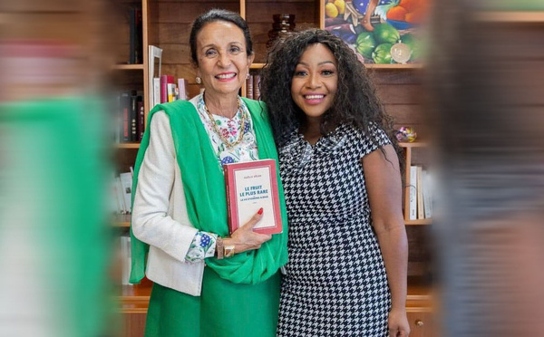 Huguette Bello félicite la Réunionnaise Gaëlle Bélem, dont le livre est cité par le New York Times