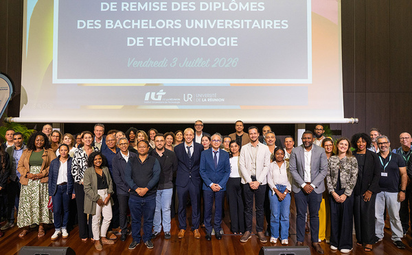 L’IUT Réunion célèbre ses 259 diplômés en Bachelor Universitaire de Technologie